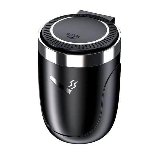 Car Cigarette Ashtray Cup With Lid With LED Light Portable Detachable Vehicle Ashtray Holder Cigarette Ashtray Interior Parts