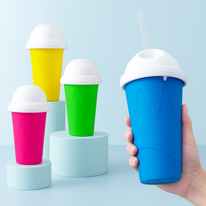 Frozen Magic™ Slushy Cup – 11.8 oz Reusable Freeze & Squeeze Smoothie Maker