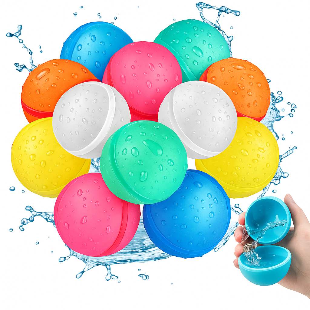 HydroSnap™ Water Balls – Refillable with Magnetic Seal, Ready in 1 Second