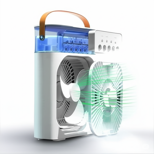 3-in-1 Portable Air Cooler | Mini Fan, Humidifier & LED Night Light